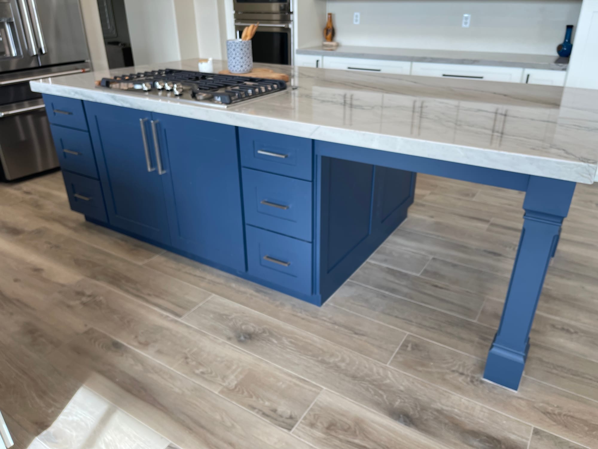 Scottsdale kitchen remodel detail — Sollid Cabinetry Napa Dove White